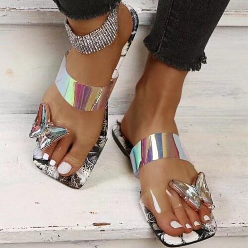 Sandals Women Summer Fashion Womens Sandals 2021 Light Comfortable Butterfly Slippers Casual Outside Slides Shoes Women Sandal