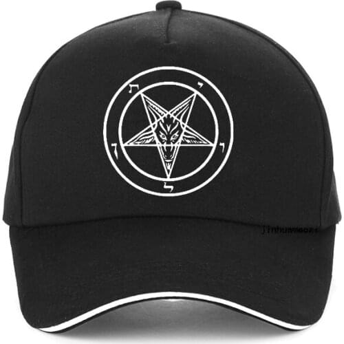 Pentagram Gothic Occult Satan baseball cap New Men Fashion Hip hop caps Satanism logo Dad hat adjustable Men women snapback hat