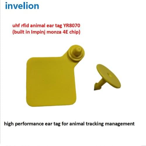 UHF RFID Animal Ear Tag tracking Cows Horses passive 860-960Mhz uhf rfid ear tag cattle tag epc gen2 middile range 1-2meter