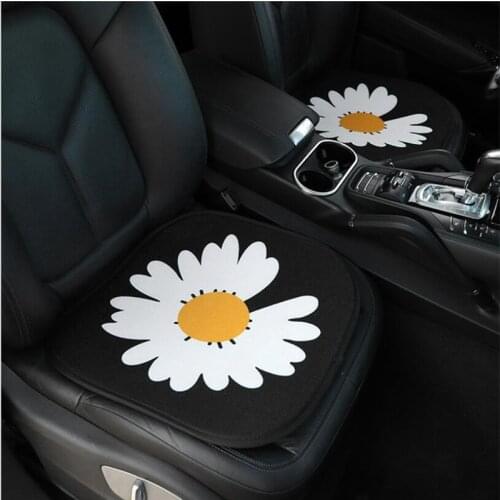 Little Daisy Cartoon Pattern Four Seasons Universal Creative No Backrest Five-seat Car Interior Seat Cushion