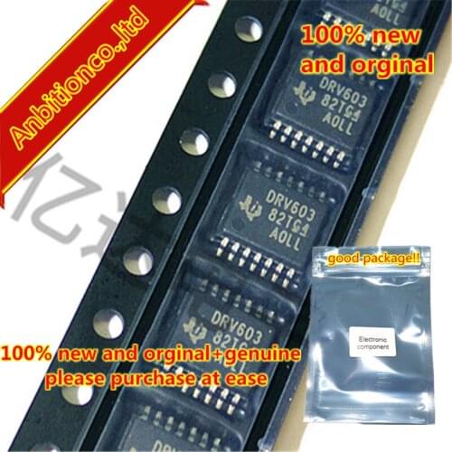 10pcs 100% new original DRV603PWR DRV603 TSSOP-14 3-VRMS Line Driver With Adjustable Gain in stock