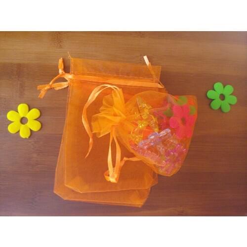1000pcs 15*20cm Orange Organza Gift Bag Jewelry Packaging Display Bags Drawstring Pouch For Bracelets/necklace/wed Yarn Bag