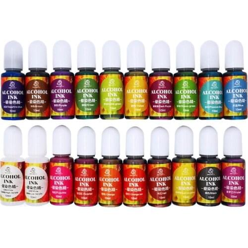 20 Colours Epoxy Pigment Liquid Colorant Dye Ink Diffusion Resin Jewelry Makin