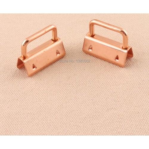 50pcs 30mm metal Key Fob Hardware rose gold color For webbing ribbon diy handmade accessories
