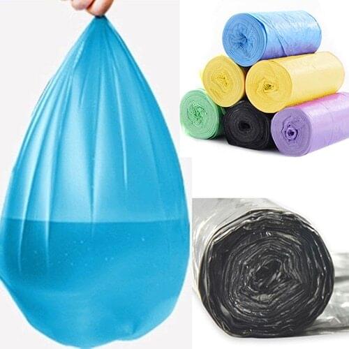 50 Pcs /Roll Home Office Kitchen Convenient Environmental Cleaning Waste Bag Plastic Trash Bags Disposable Garbage Trash