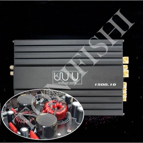 Wudicaraudio car audio subwoofer class D digital single-channel amplifier 1500W, dual voice coil high-power amplifier