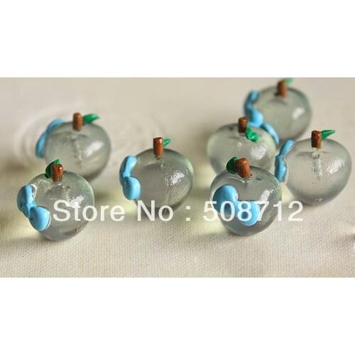 Free shippin!!! 12mm Resin apple For Glass Cover Vials Pendant/DIY Glass pendant finding----Stuffing/ filler