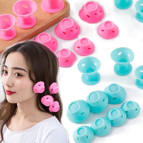 5/10Pc Magic Hair Care Rollers for Curlers Sleeping No Clip No Heat Soft Rubber Silicone Hair Curler Twist Hair Styling DIY Tool