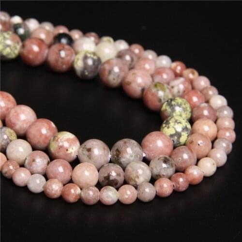 15.5" Natural Polished Red Plum Stone Jaspers Round Loose Spacer Gem Beads 4 6 8 10 12mm Strand Beads For Jewelry Making
