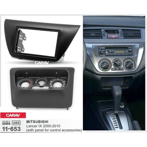 CARAV 11-653 Car Fascia Panel Frame Trim Installation Kit for MITSUBISHI Lancer IX 2000-2010 (with panel for control accessories