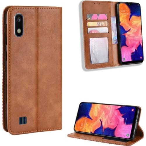 For Samsung Galaxy A10 Case 6.2 inch Luxury PU Leather Wallet Magnetic Adsorption Case For Samsung A10 A105F SM-A105F Phone Bags