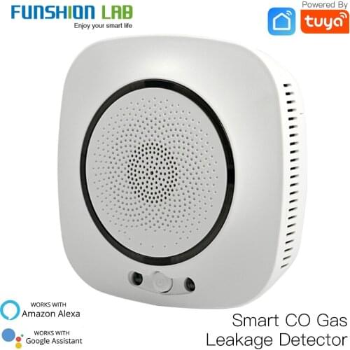 WiFi Smart CO Gas Sensor Carbon Monoxide Leakage Fire Security Detector Smart Life Tuya App Control Home Security System