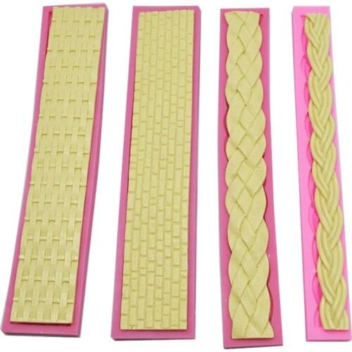 Long Mesh Rope String Shape 3D Silicone Mold For Cake Border Decorating Pastry Candy Chocolate Fondant Mold Form Baking Tools