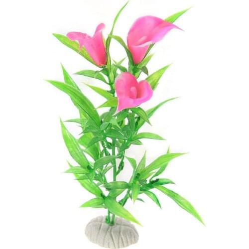 Artificial Water Grass Morning Glory Fish Tank Aquarium Plastic Ornament Plant