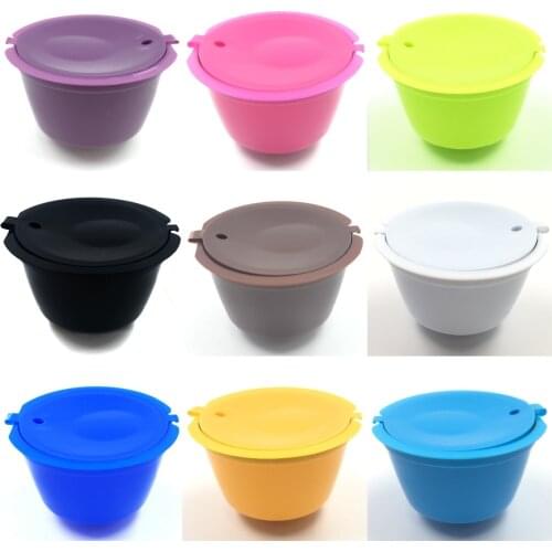 1Pcs 13 Colors Reusable Dolce Gusto Coffee Capsule,Plastic Refillable Compatible Dolce Gusto Coffee Filter Baskets Capsules