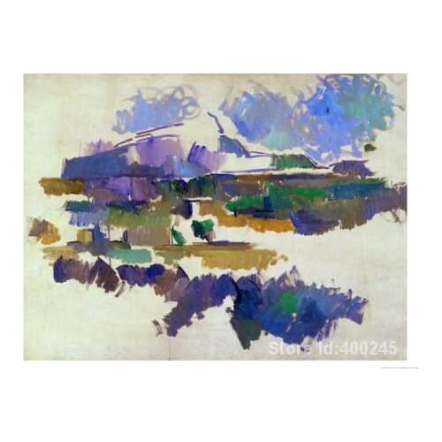 Landscape painting The Mont Sainte Victoire Seen from Lauves Paul Cezanne artworks Hand painted High quality