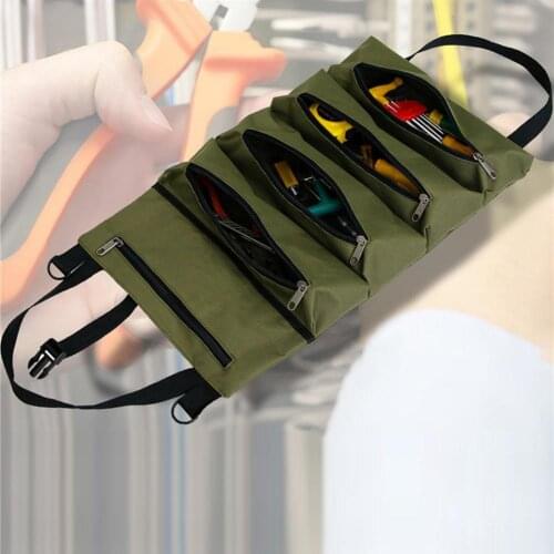 80% Hot Sales Portable Car Seat Back Repair Tools Wrench Electrician Storage Bag Roll Up Pouch