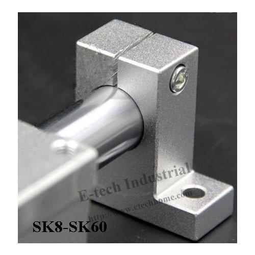 4 pcs/lot 25mm Linear Rail Support SK25 CNC Linear Shaft Holder Vertical Shaft Support CNC Linear Motion Bracket