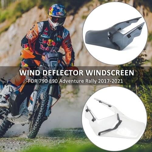 Motorcycle New Rally Windshield Wind Deflector WindScreen Visor Viser Compatible FOR 790 890 ADV Adventure Rally 2017-2021