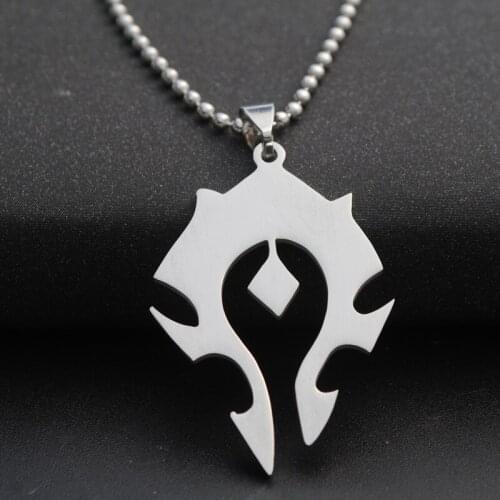 5 stainless steel World tribal game Anime logo charm pendant necklace game sign symbol player popular necklace gift jewelry