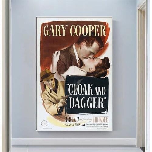 CP1055 Cloak and Dagger Classic Hot Movie Print Silk Fabric Poster Indoor Wall Art Decor Gift