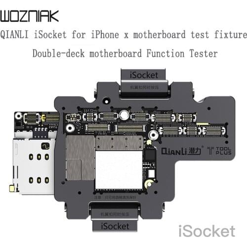 QIANLI iSocket for iPhone x xs xsmax motherboard test fixture double-deck motherboard Function Test Repairing Tools Without weld