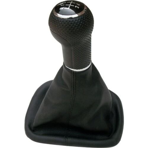 For Seat Leon 2000 2001 2002 Toledo 1999 2000 2001 5 Speed 12mm/ 23mm Gear Lever Stick Car Shift Knob With Leather Car Styling