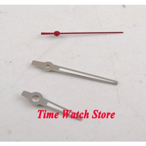 Silver watch hand red second hand LUMINOUS fit for MIYOTA 8215 8205 821A Mingzhu 2813 3804 Automatic movement H58