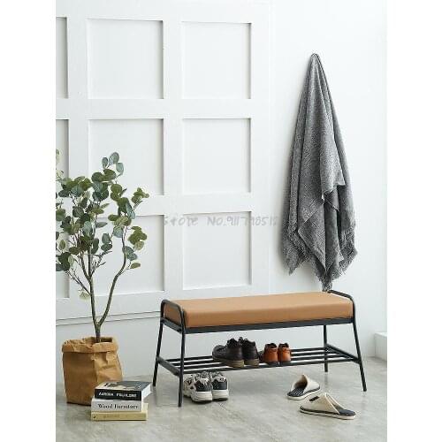 Nordic style shoe changing stool, household shoe stool, long stool at the entrance