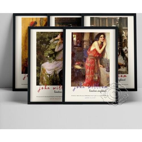 John William Waterhouse Exhibition Art Poster, Ophelia Canvas Painting, Mariamne Leaving The Judgement Seat Of Herod Home Decor