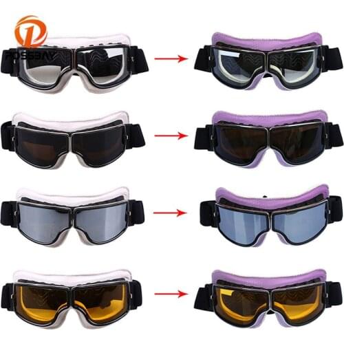 POSSBAY Motorcycle Goggles Color Change Universal Moto Glasses Ski Bicycle Bike Outdoor Motocross Googles Motocicleta Eyewear