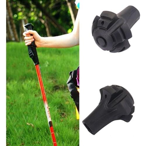 Walking Sticks Protectors Trekking Pole Round Foot Cover Outdoor Hiking Accessories Wear Resistant Walking Sticks Cover
