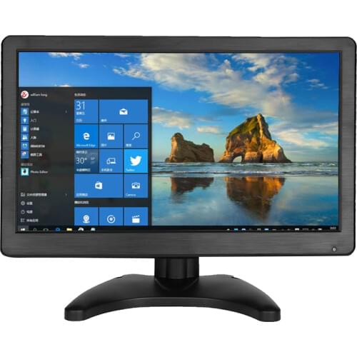 Zhixianda IPS Monitor 12 Inch Wide Lcd Monitor 16:9 Lcd Monitor With Resolution 1366*768 AV/BNC/VGA/HDMI/USB Speakers