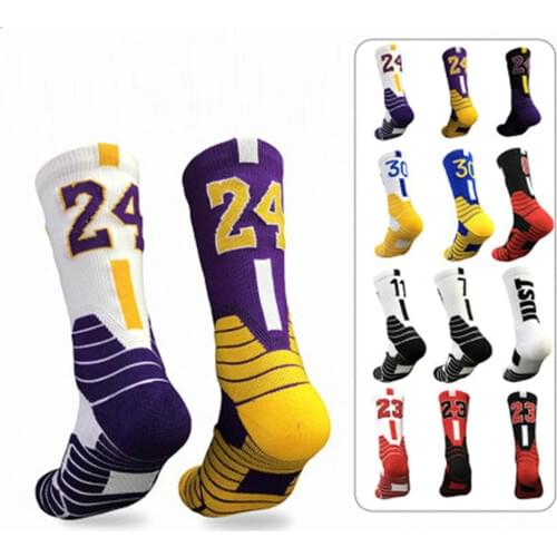 5 Colors Professional Basketball Socks Sports Socks Men Elite Thick Sports Socks Non-slip Football Socks