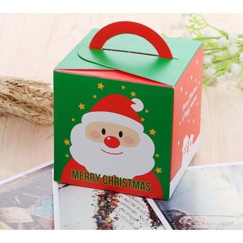 80pcs Christmas Square Bottom Gift box,Christmas favor box christmas decoration holiday gift box,not include Ribbon sticker