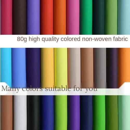 80g colorful Non-woven fabric DIY Accessories Cloth Patchwork Lining cloth Eco-friendly bag background cloth dust cover