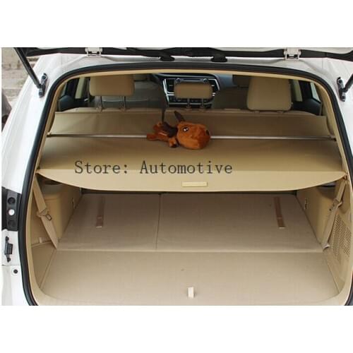 Aluminum fabric Beige Rear Trunk Security Shield shade Cargo Cover For Toyota Highlander 2015 2016