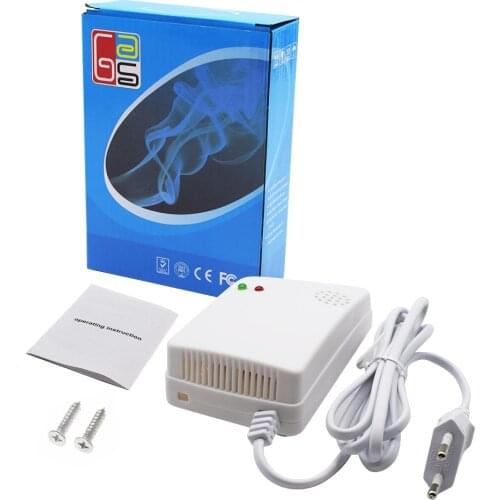 Wireless natural gas sensor AC 110-240v DC 9-16V alarm lpg gas detector