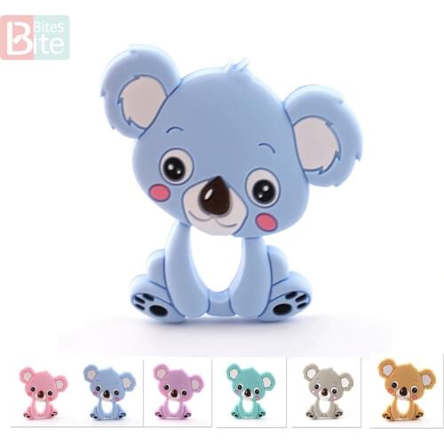 Bite Bites Baby Silicone Animal Teether Pacifier Pendant Food Grade Perle Silicone Bead Teething Silicone Rodent ChildrenS Good