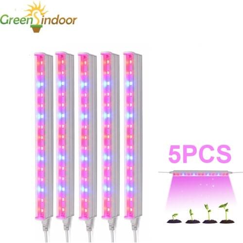 5pcs Led Grow Light Full Spectrum Phyto Lamp For Seedling Plants Indoor Growing Flowering Light For Plants Flowers Succulents