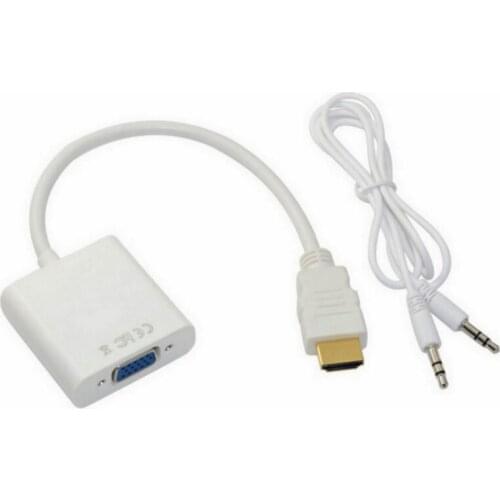 HD 1080P HDMI-compatible to VGA converter adapter cable For Xbox PS4 PC TV laptop box to projector display HDTV