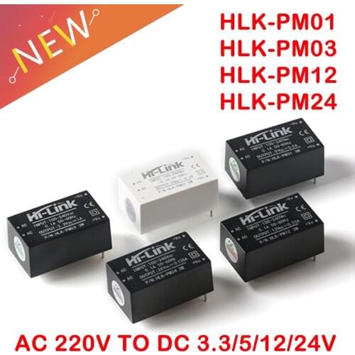 HLK-PM01 HLK-PM03 HLK-PM12 AC-DC 220V to 5V/3.3V/12V/24V power supply module,intelligent household switch power supply module