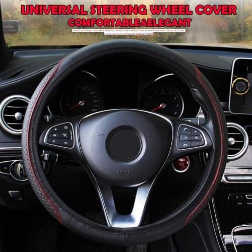 Micro Fiber Leather Car Steering Wheel Cover Universal Car-styling Car Steering-Wheel Handle Covers Auto Decoration