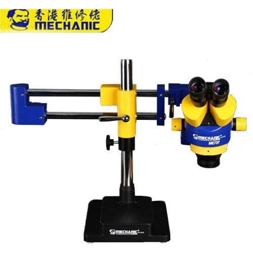 Mechanic MC75T-L2 Trinocular Stereo Microscope 7X-45X Continuous Doubling Mobile Phone Repair Industry Level Microscope