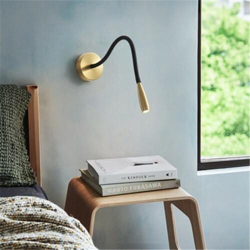 Nordic Minimalist Bedside Led Wall Lights Creative Art Bend Mirror Lights Living Room Aisle Hotel Cafe Wall Sconce