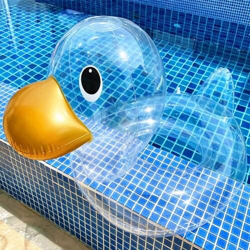 New Duck Shaped Kids Inflatable Baby Safe Swimming Swim Seat Float Pool Ring High Quality Swim Ring Water Floating Seat Circle