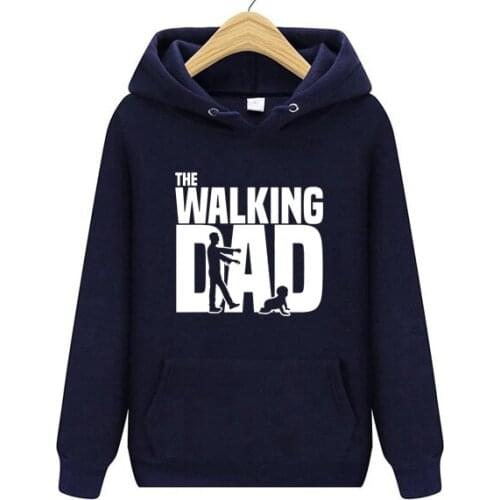 Omnitee The Walking Dad Hoodies Men Hoodie Tops Fathers Day Sweatshirts MenS Dad Gift Women Streetwear Hoodie S-XXXL DG-5-GG