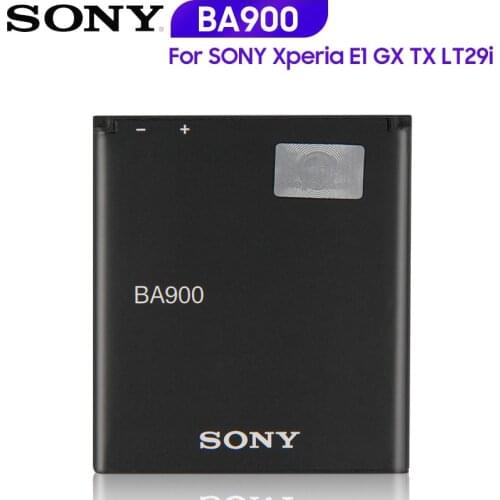 Original Replacement Sony Battery BA900 For SONY Xperia E1 S36H ST26I AB-0500 GX TX LT29i SO-04D C1904 C2105 Genuine 1700mAh