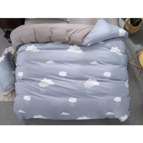 1PC Duvet Cover 260x220 155x215 Quilt Cover Blanket Cover Bedding Grey clouds