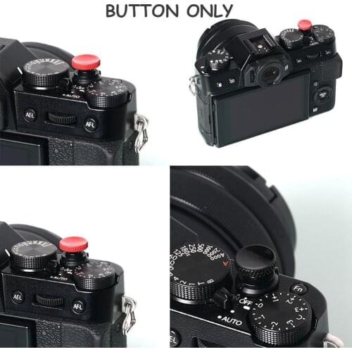 Messing Concave Ontspanknop Rubber Ring Voor For Nikon Canon Olympus FUJIFILM cameras SLR X100 Rolleiflex Minolta Hasselbla J3L2